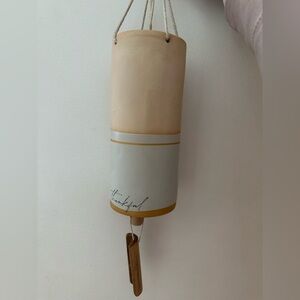 Cream and Gold Hanging Wind Chime